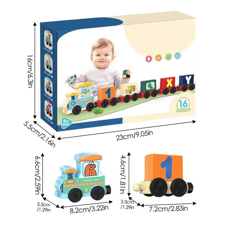 Magnetic Alphabet & Number Train Set