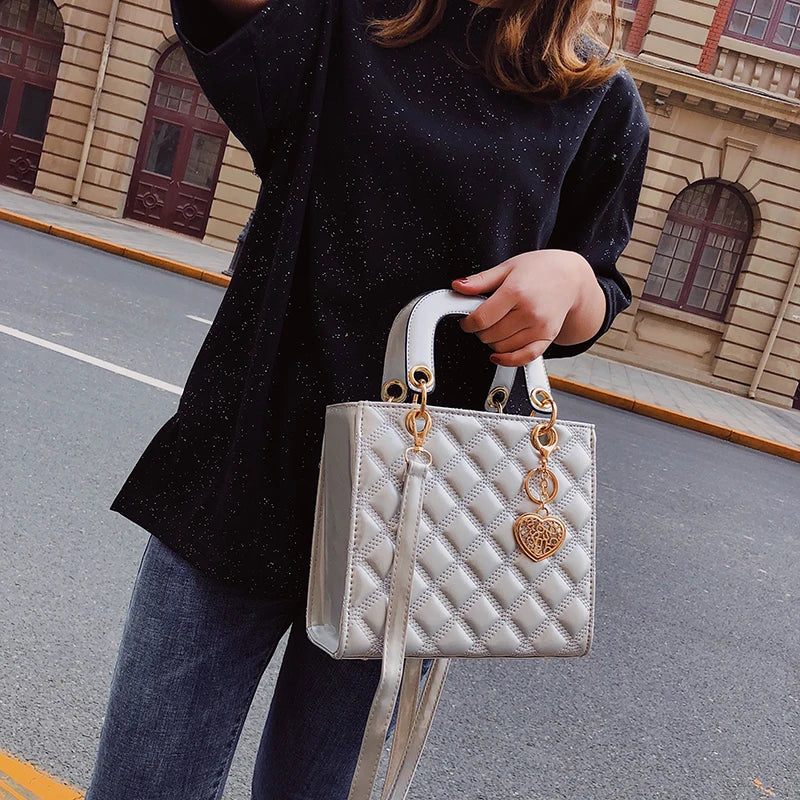 Diamond Stripe Women Handbag