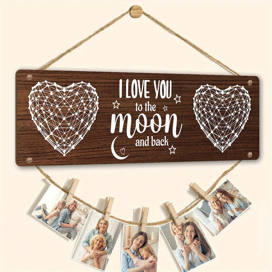 Romantic Wooden Plaque Picture Frame