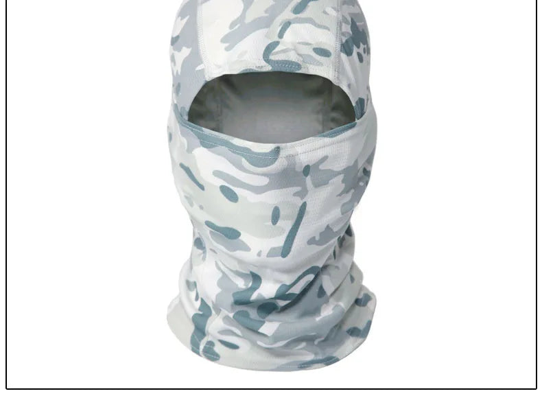 Balaclava Camouflage Full Face Mask – Multicam Neck Gaiter for Hunting, Cycling, and Wargames