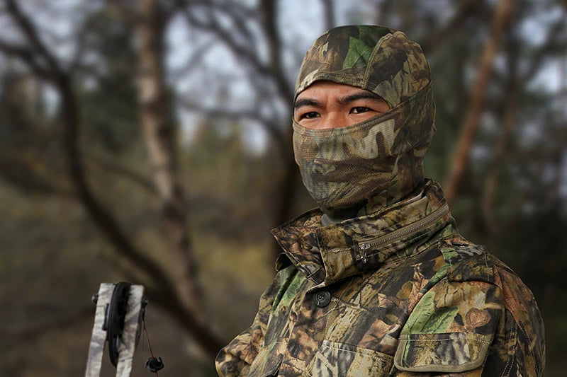 Balaclava Camouflage Full Face Mask – Multicam Neck Gaiter for Hunting, Cycling, and Wargames