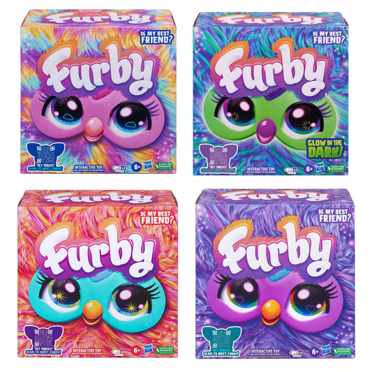 Original Furby Purple Coral Interactive Galaxy Edition Plush Toy