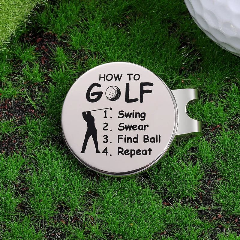 Golf Marker with Magnetic Hat Clip – Sleek Silver Golf Accessory for Easy Ball Marking