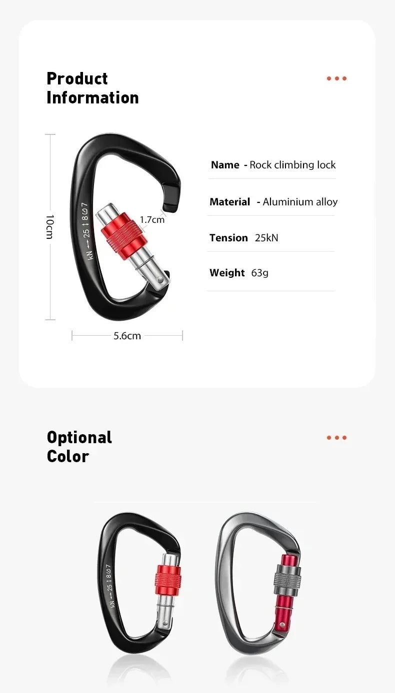 25kN Rock Climbing Carabiner