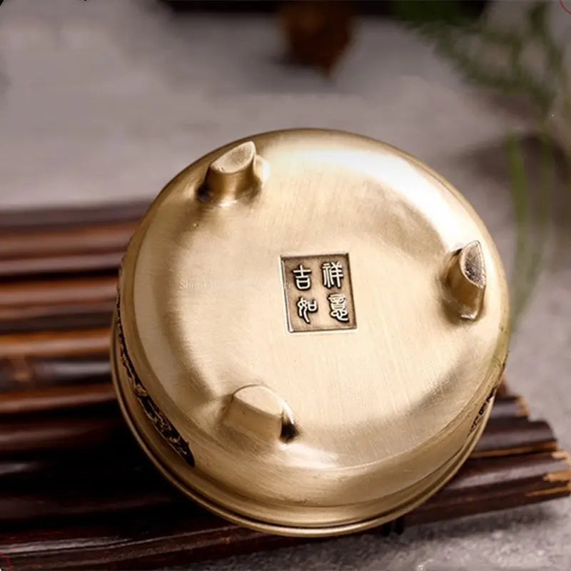 Pure Copper Antique Three-Legged Aromatherapy Stove