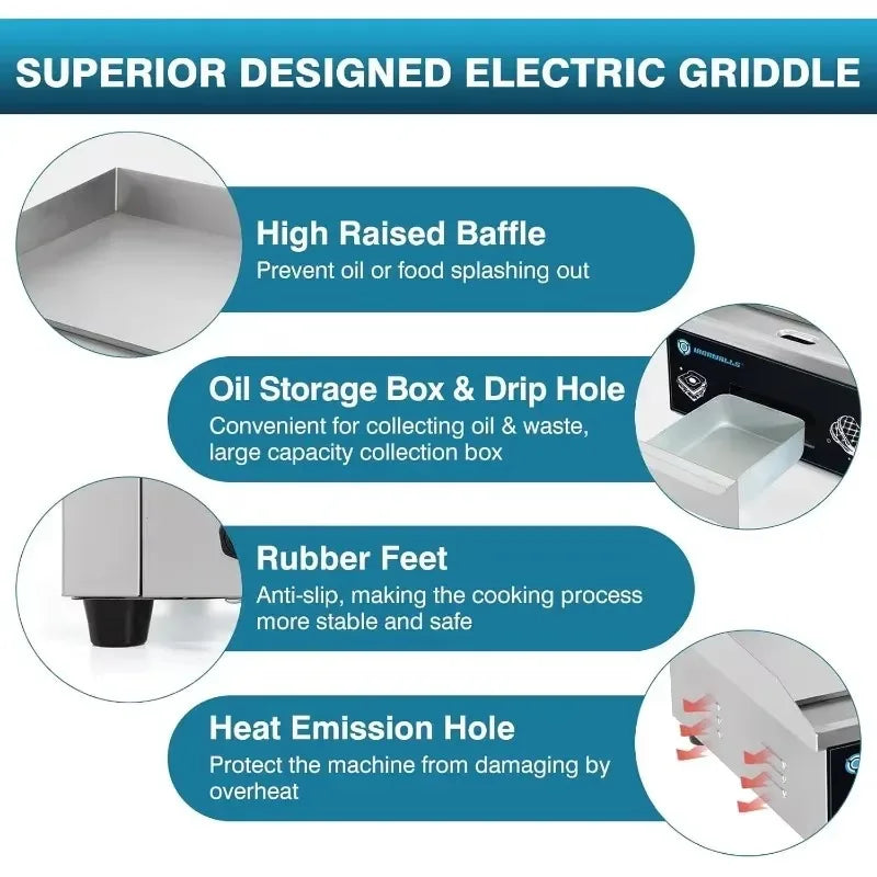 Restaurant Style Electric Griddle