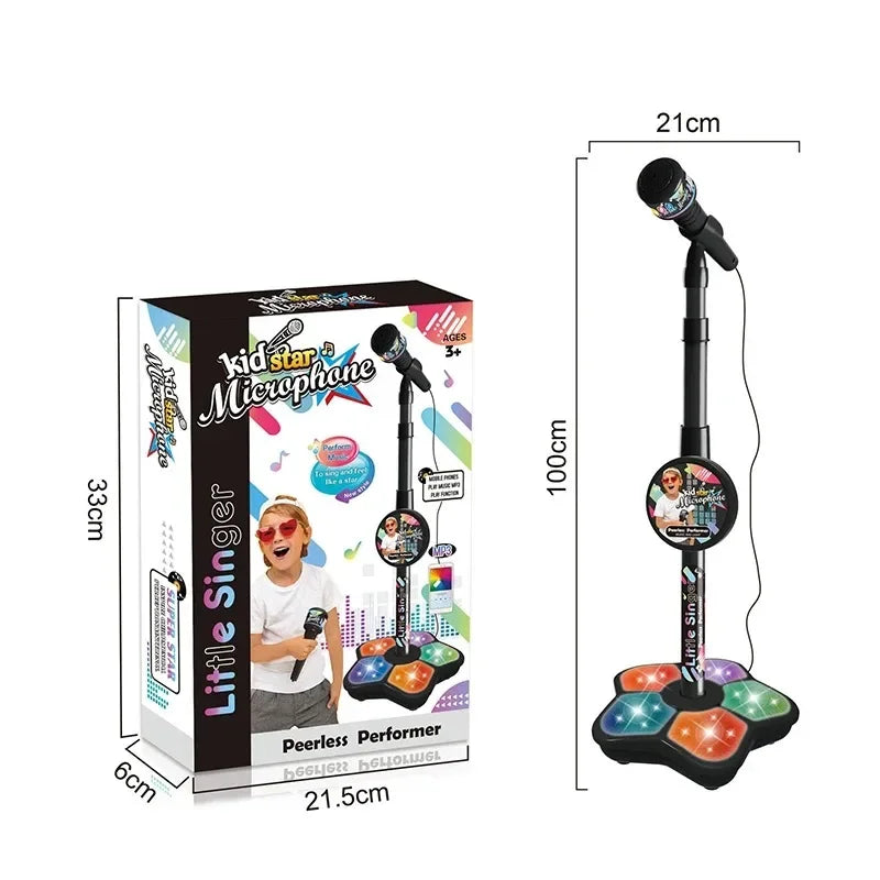 Kids Microphone with Stand Karaoke Toy