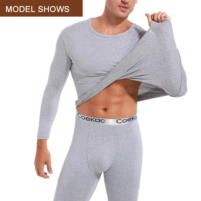 Thermal Underwear for Men – Fleece-Lined Long Johns Sport Base Layer for Winter Cold Weather