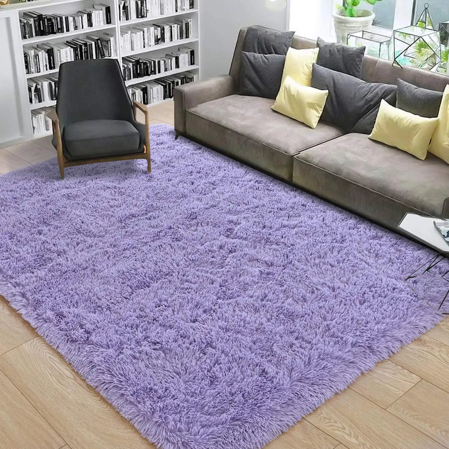 Fluffy Plush Soft Area Rug for Living Room & Kids' Rooms