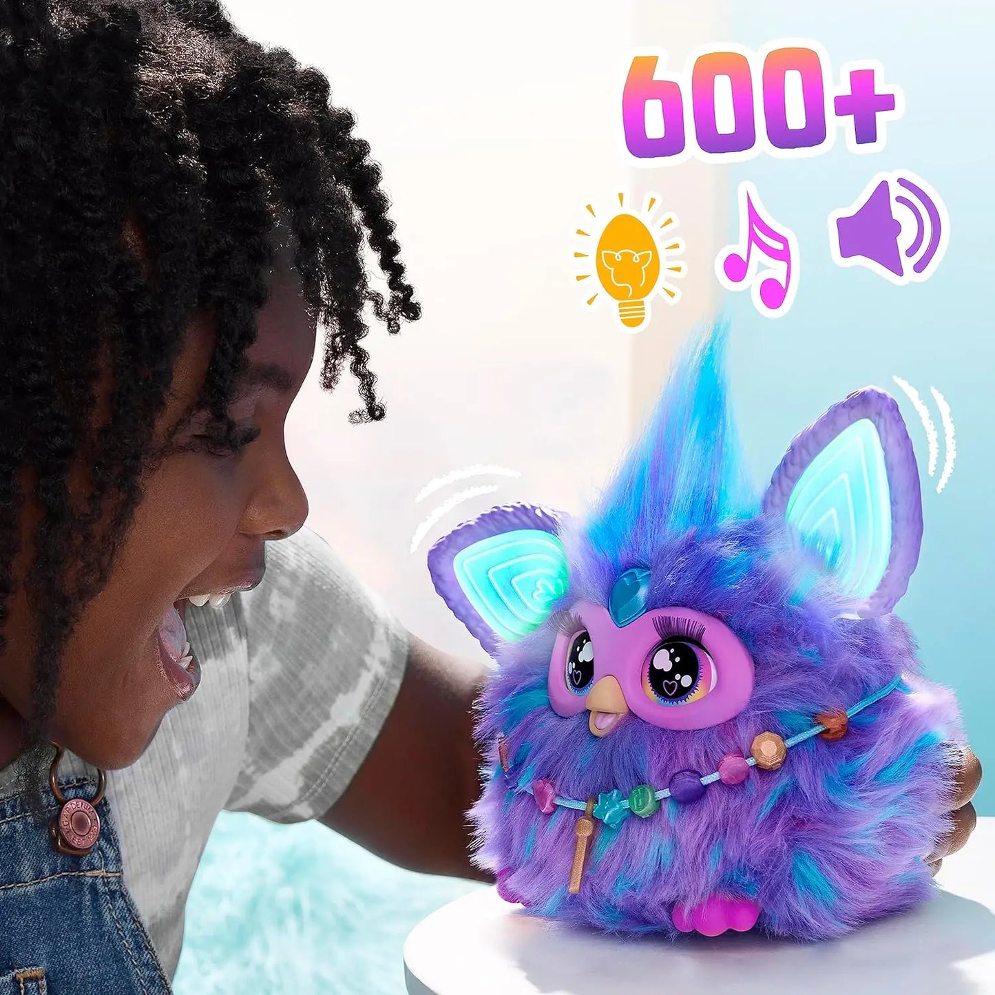 Original Furby Purple Coral Interactive Galaxy Edition Plush Toy