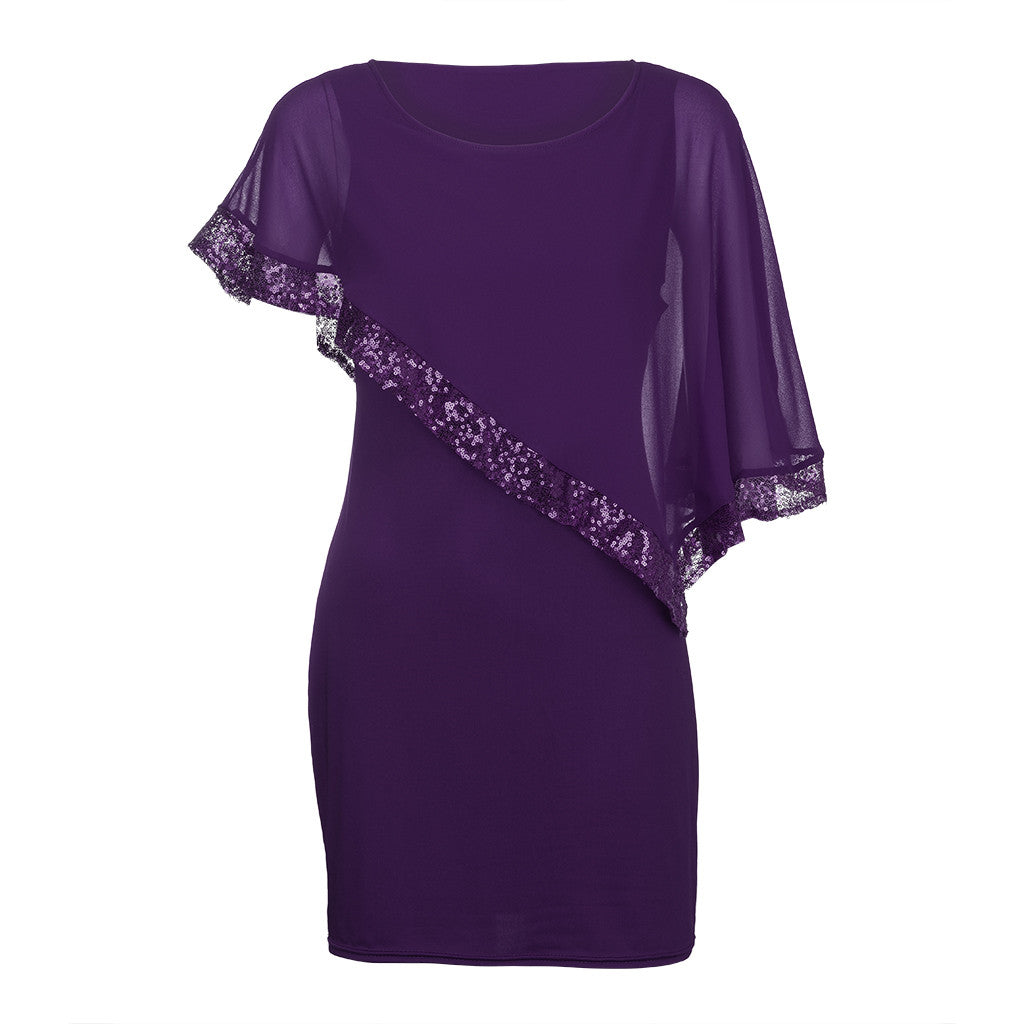 Elegant Sequined Plus Size Dresses
