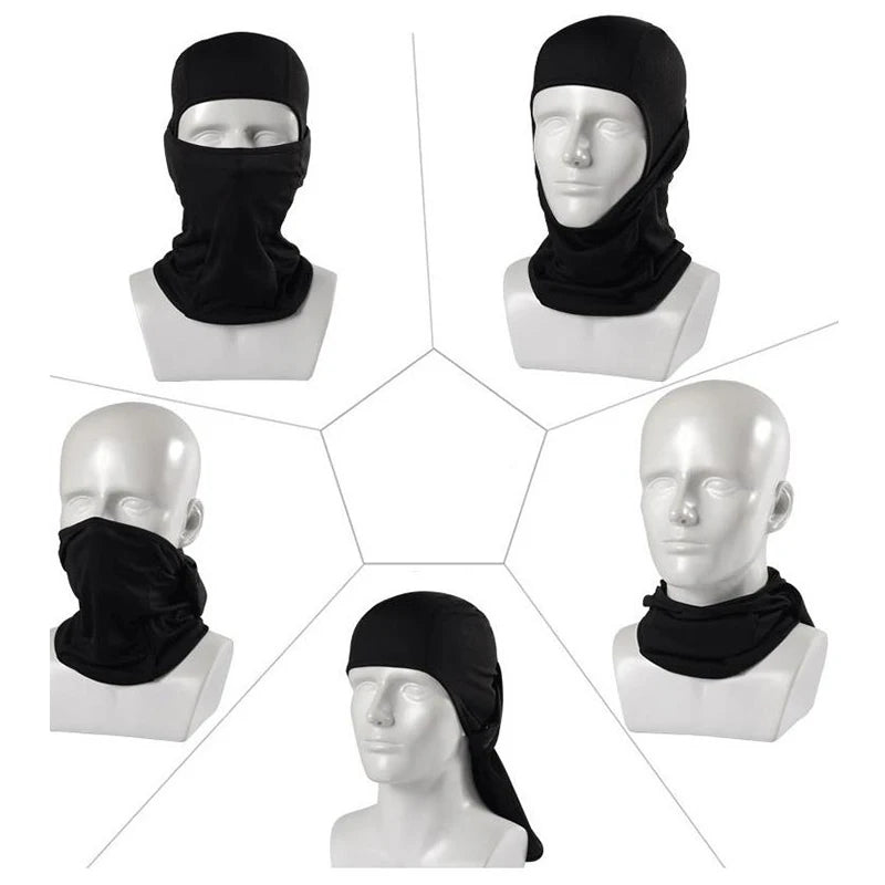 Balaclava Camouflage Full Face Mask – Multicam Neck Gaiter for Hunting, Cycling, and Wargames