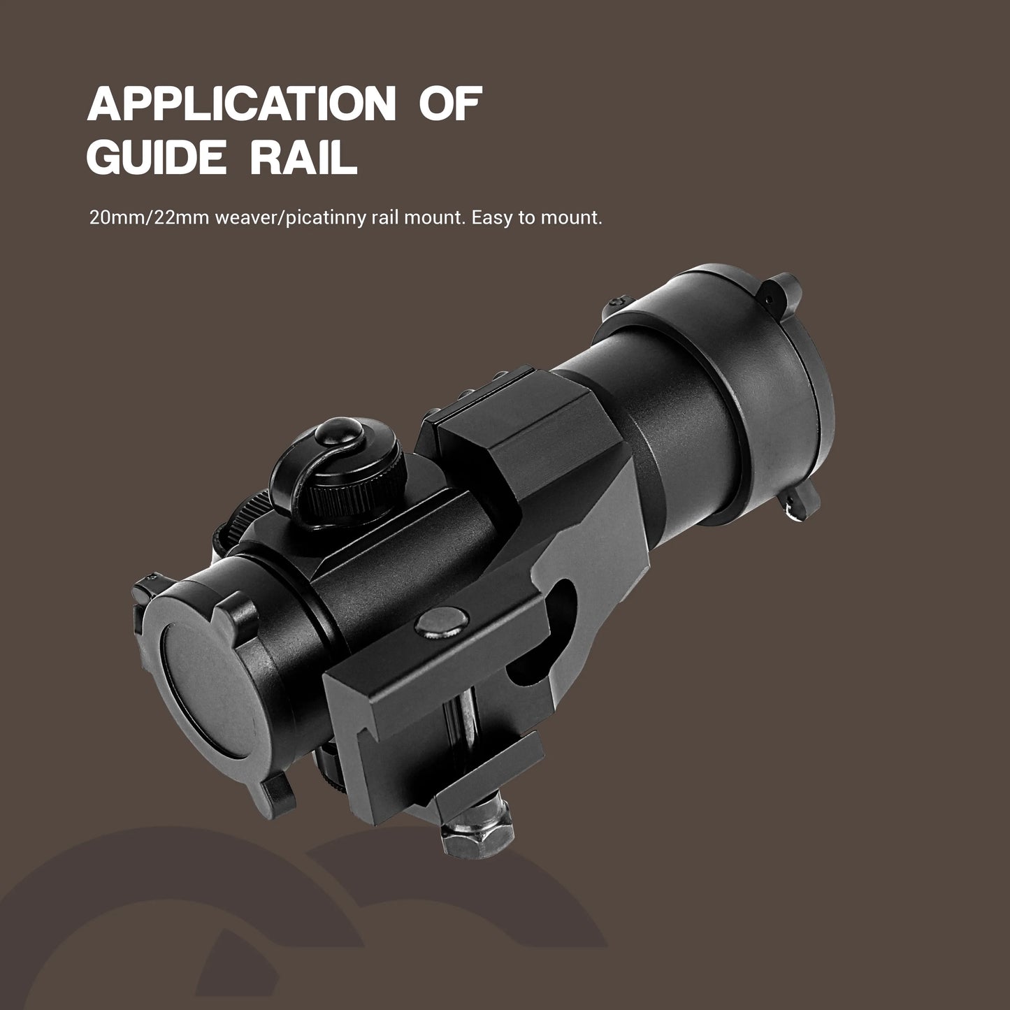 1X30 Red Green Dot Rifle Scope Optic Sight with 20mm/22mm Rail Mount for Hunting