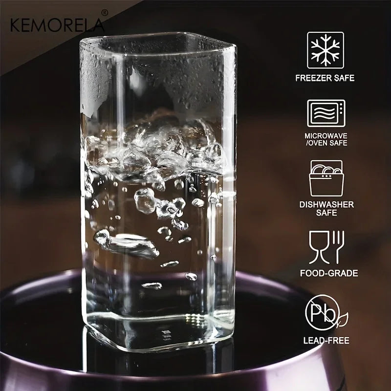 4PCS Borosilicate Drinking Glasses Set